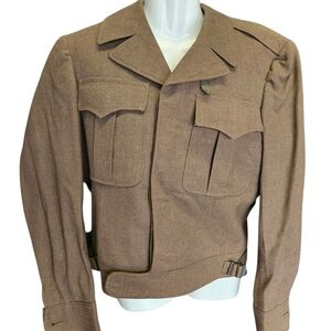WWII US Army Officer Wool Field Jacket 36R 1945 Original United States 1939-45